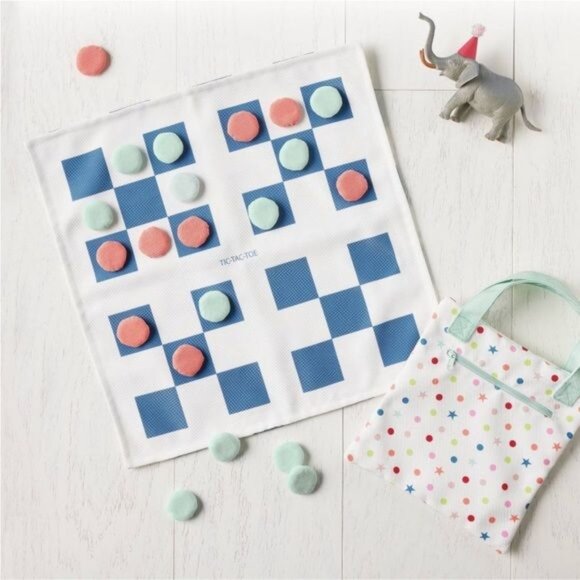 2-in-1 Checker Board & Tic-Tac-Toe Travel Bag – Pillowfort - Target, Kids Games - Picture 2 of 5